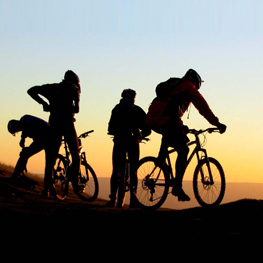 In bicicletta